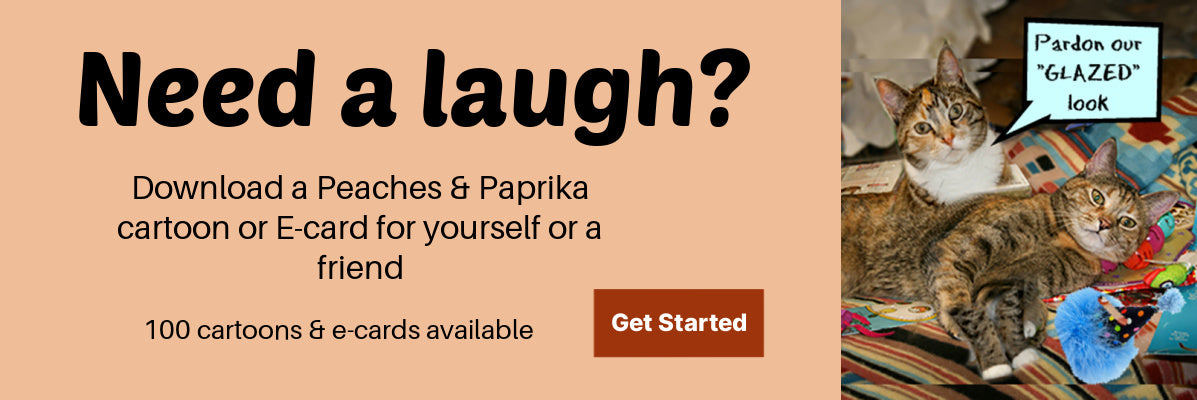 Laugh at Peaches and Paprika cartoons and E-cards