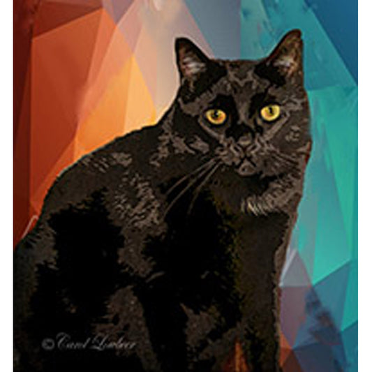 Pet Portrait with Rainbow Background