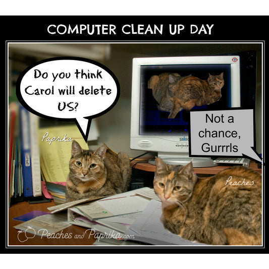 Computer Cleanup Day Digital Card